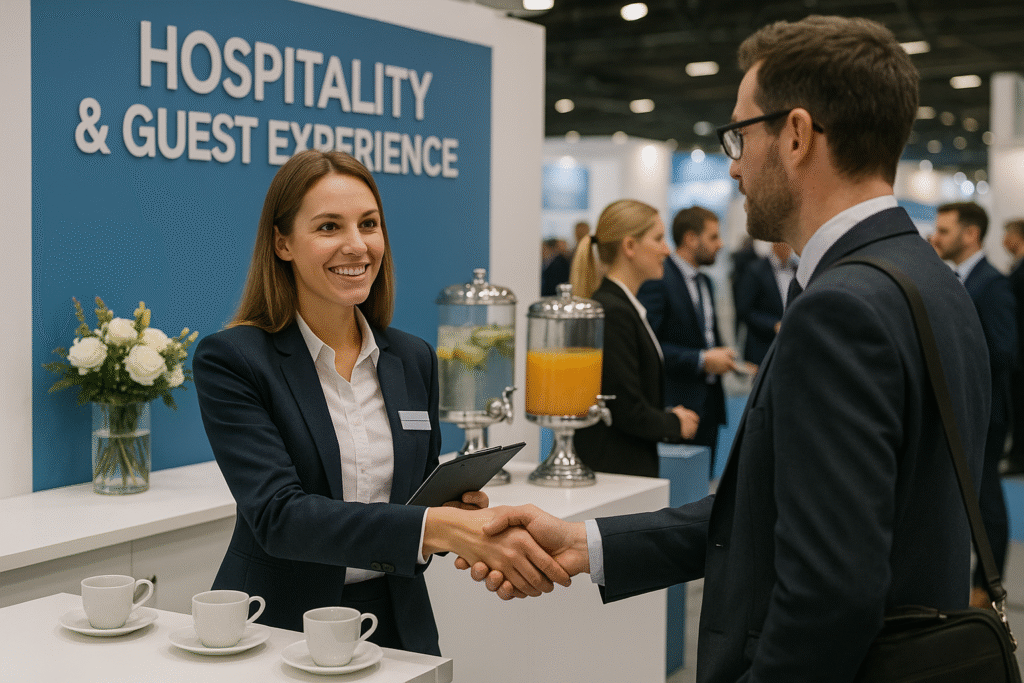 OLOR hospitality and guest experience services with professional staff and refreshments